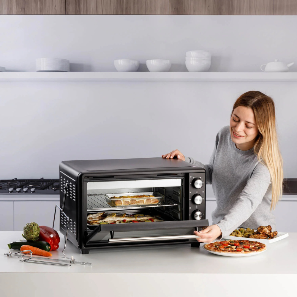 Forno Gusto 34L Electric Mini Oven – Black